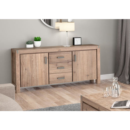 Buffet Sideboard In Oak Colour Constructed With Solid
