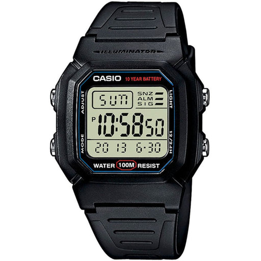 Casio W - 800h - 1aves Unisex Quartz Watch Black