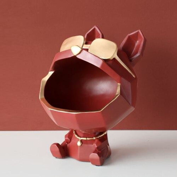 Cool Dog Figurine Big Mouth Storage Box Ornamental