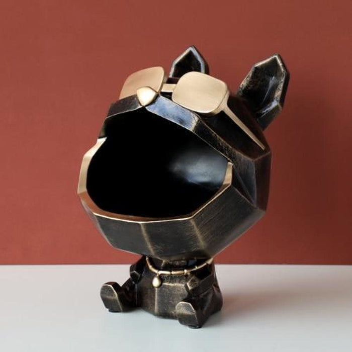 Cool Dog Figurine Big Mouth Storage Box Ornamental