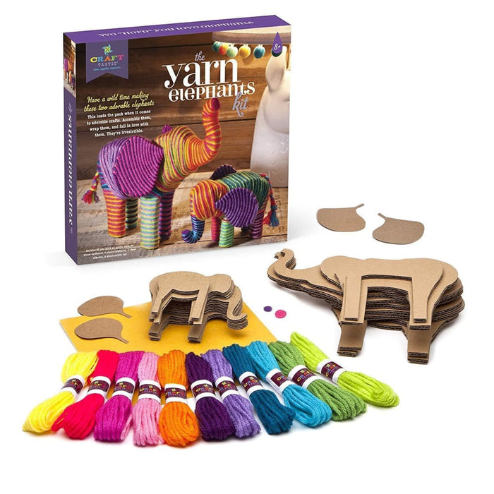 Craft - tastic Yarn Elephants Kit