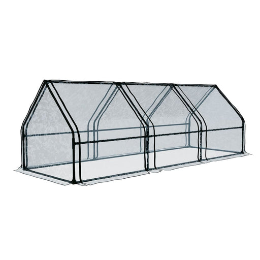 Greenhouse 270x92cm Flower Garden Shed Pvc Cover Frame