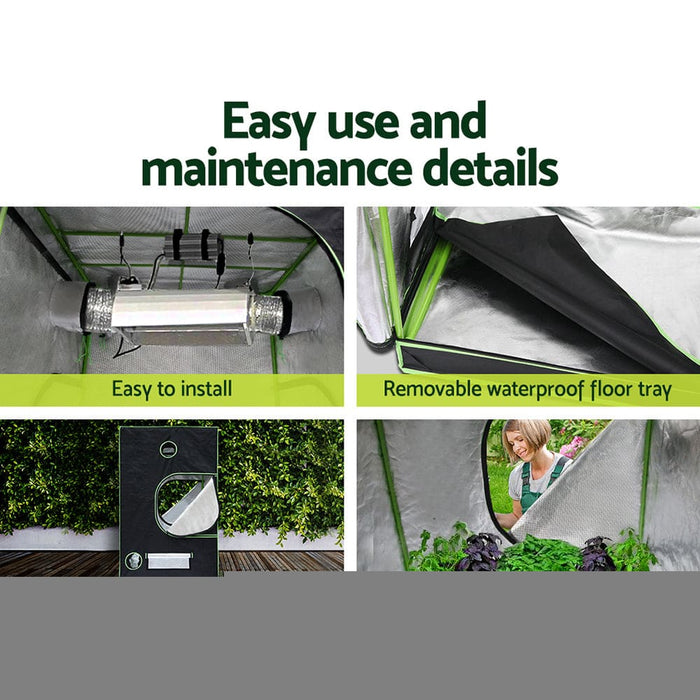 Grow Tent 4500w Led Light Hydroponic Kits System 1.5x1.5x2m