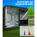 Grow Tent 4500w Led Light Hydroponics Kits System 2.4x1.2x2m