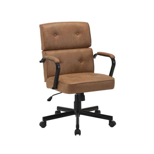 Home Office Chair In Brown Fabric