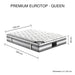 Mattress Euro Top Queen Size Pocket Spring Coil