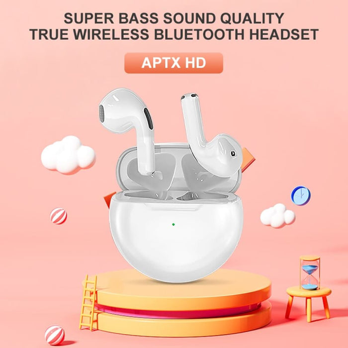 Pro6 Wireless Bluetooth Headset Stereo Binaural Tws Inear