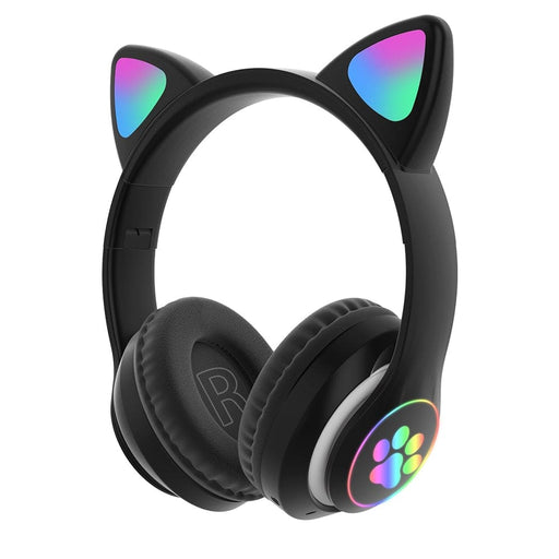 Vibe Geeks Flashing Light Bt Wireless Cat Ear Headset