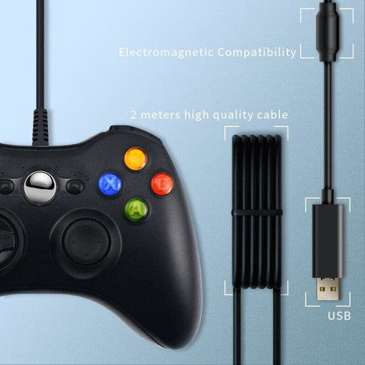 Usb Wired Gamepad Joystick For Xbox 360 Slim Pc Controller
