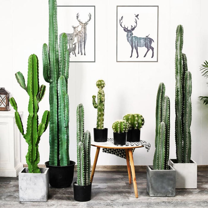 4x 105cm Green Artificial Indoor Cactus Tree Fake Plant