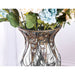 85cm Clear Glass Tall Floor Vase With 12pcs Artificial Fake