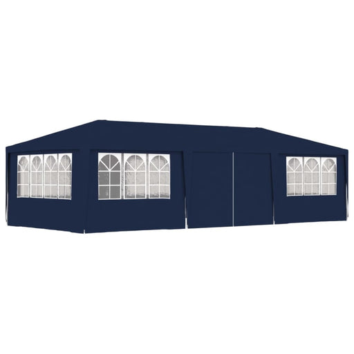 Professional Party Tent With Side Walls 4x9 m Blue Anptb