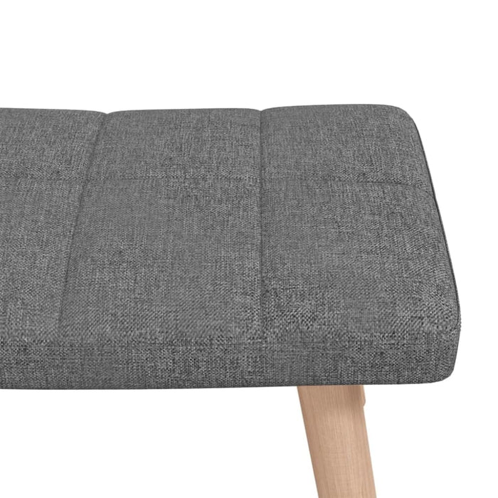 Rocking Chair With a Stool Dark Grey Fabric Txnbok