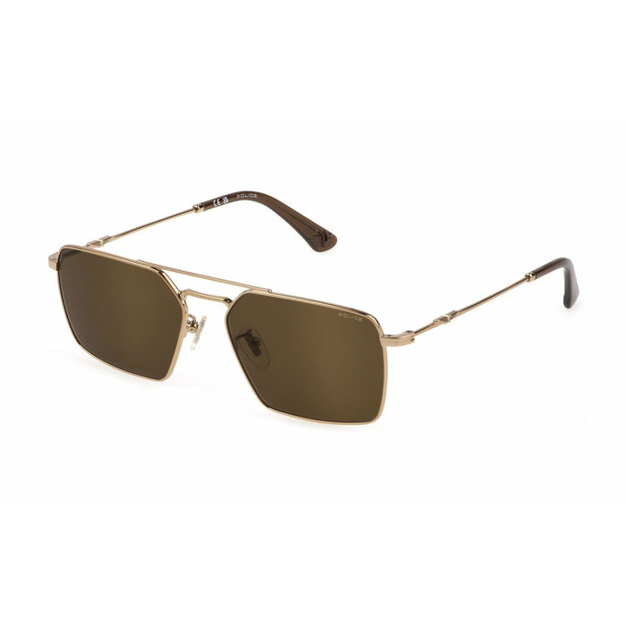 Men's Sunglasses By Police Spll075908Ff Golden 59 Mm