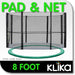 08ft Trampoline Replacement Safety Pad and Net Round 6