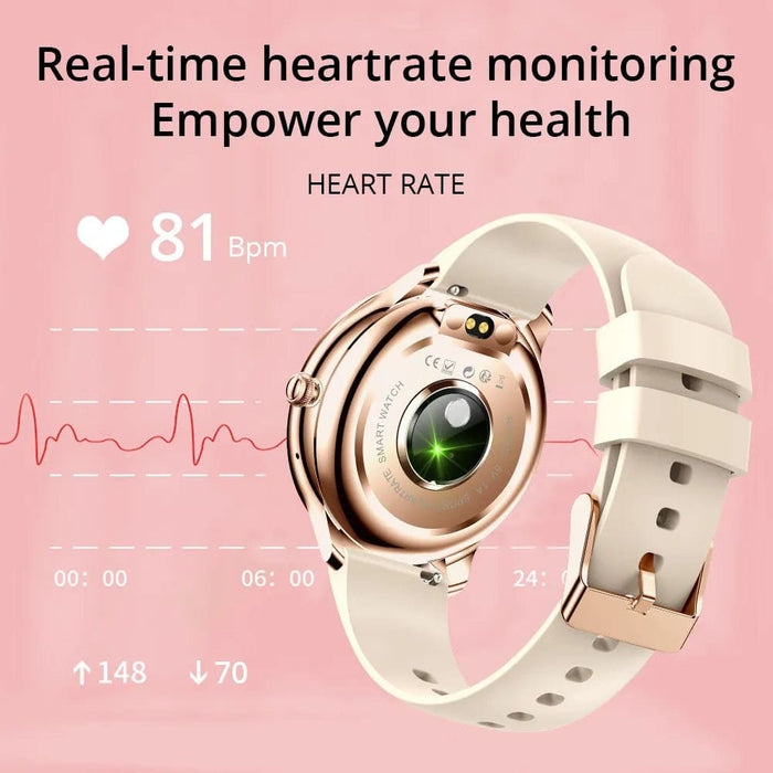 1.09 Inch Full Screen Thermometer Heart Rate Sleep Monitor