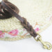 1.8m 2.8m Braided Real Leather Dog Leash