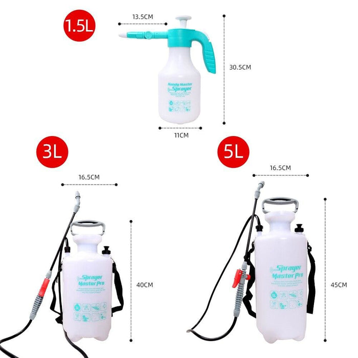1.5 3 5l Pneumatic Large Range Fogger Spraying Disinfect