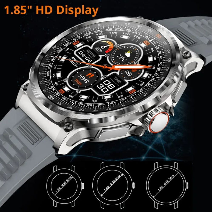 1.85 Hd Tooth Smart Watch For Men