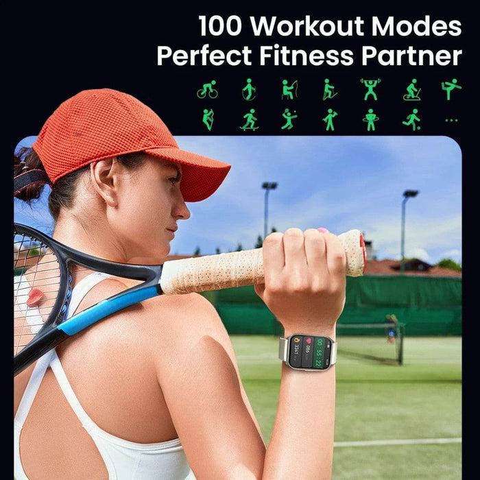 1.85inch Large Display Heart Rate Monitoring 100 Workout