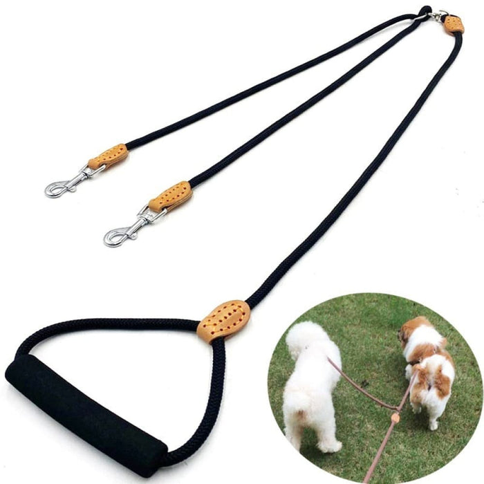 1 Leash For 2 Medium Dogs Traction Rope