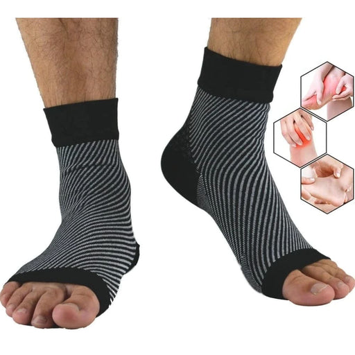 1 Pair Ankle Brace Compression Sleeves Relieves Achilles