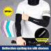 1 Pair Anti-uv Ice Cooling Reflective Arm Sleeves