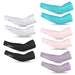1 Pair Anti-uv Ice Cooling Reflective Arm Sleeves