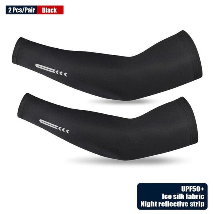 1 Pair Anti-uv Ice Cooling Reflective Arm Sleeves