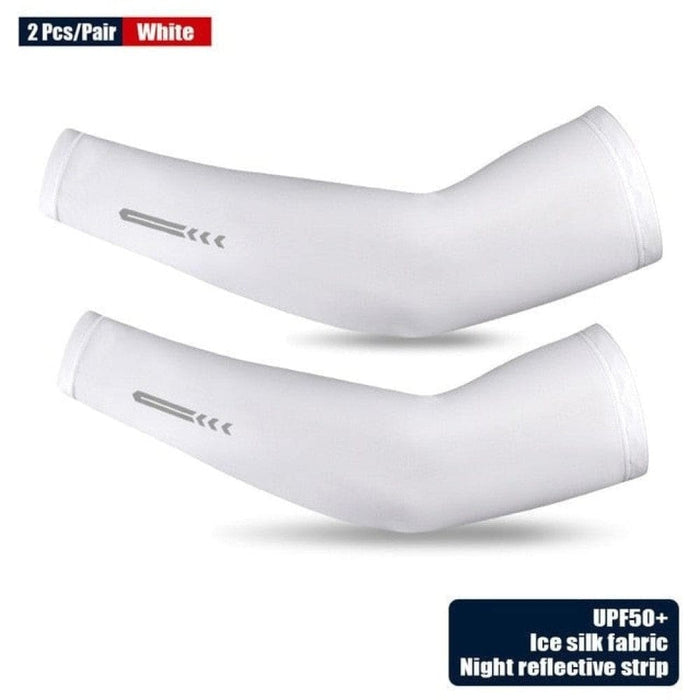 1 Pair Anti-uv Ice Cooling Reflective Arm Sleeves