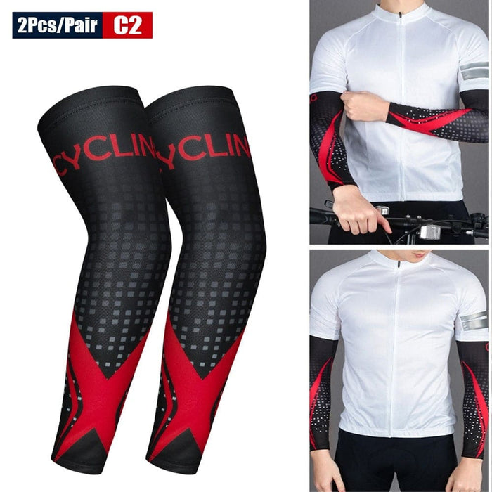 1 Pair Anti-uv Protection Elastic Arm Sleeves for Driving