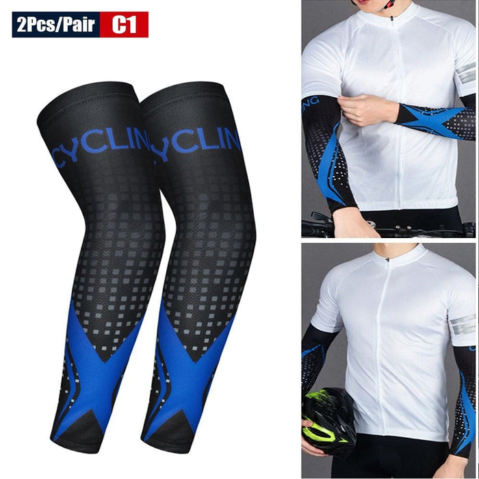1 Pair Anti-uv Protection Elastic Arm Sleeves for Driving