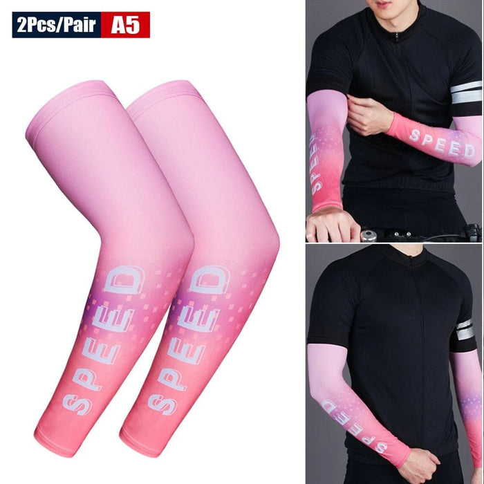 1 Pair Anti-uv Protection Elastic Arm Sleeves for Driving