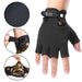 1 Pair Anti-slip Fingerless Breathable Workout Camo Gloves
