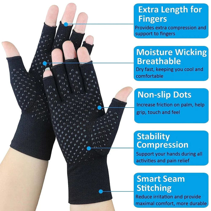 1 Pair Arthritis Compression Gloves For Women Men Sports