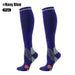 1 Pair Breathable Nylon Compression Long Socks for Running