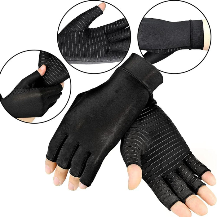 1 Pair Copper Arthritis Compression Gloves For Women Men