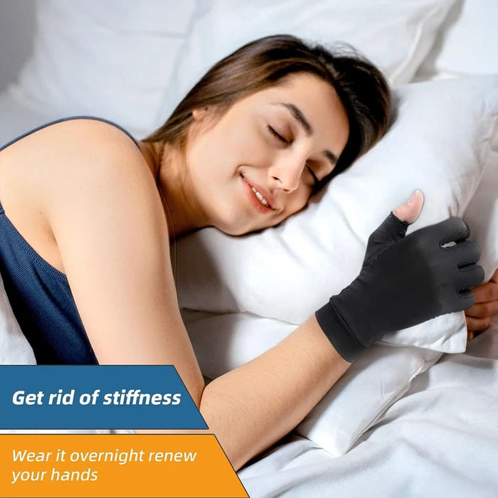 1 Pair Copper Arthritis Gloves for Hand Pain Relief