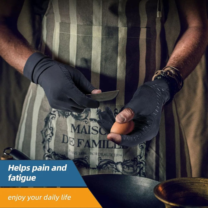 1 Pair Copper Arthritis Gloves for Hand Pain Relief