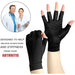1 Pair Copper Compression Arthritis Fingerless Gloves