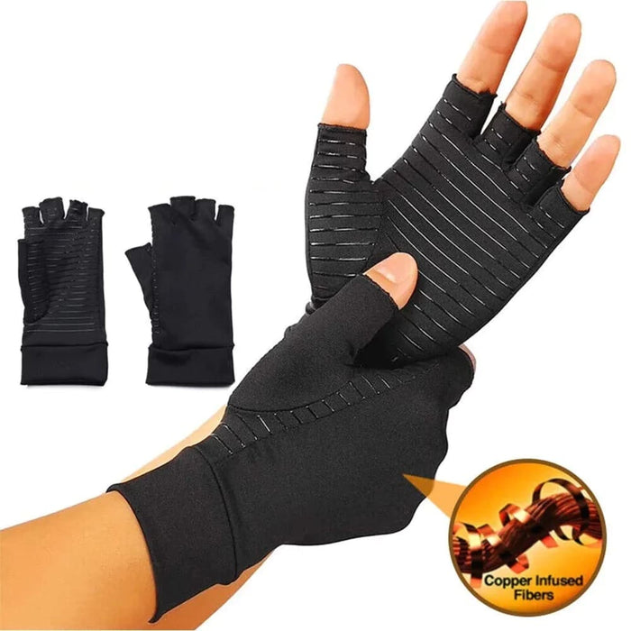 1 Pair Copper Compression Gloves for Men Women Arthritis