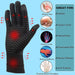 1 Pair Copper Full Finger Touch Screen Compression Gloves