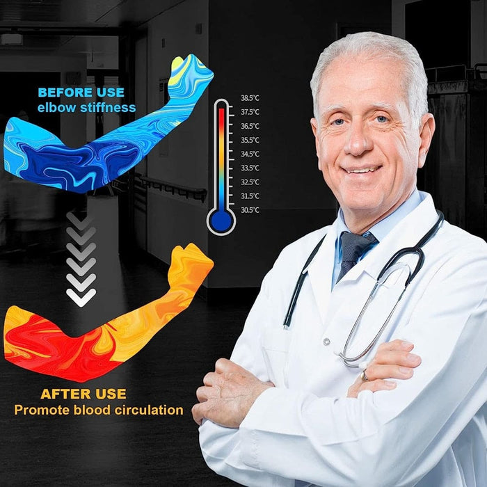 1 Pair Elastic Elbow Protector Brace for Men Women