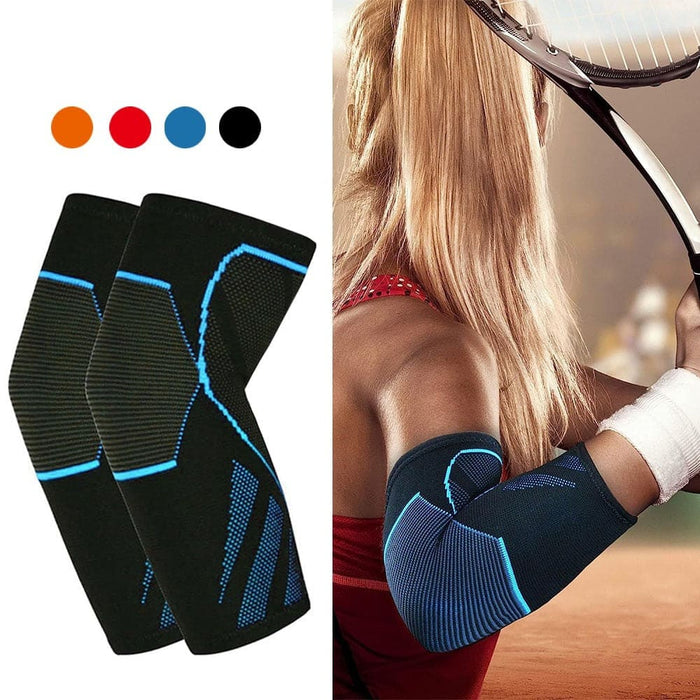 1 Pair Elastic Elbow Protector Brace for Men Women