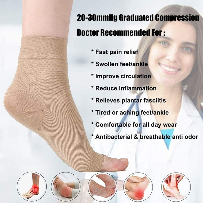 1 Pair Foot Compression Sock For Arch Support Injury
