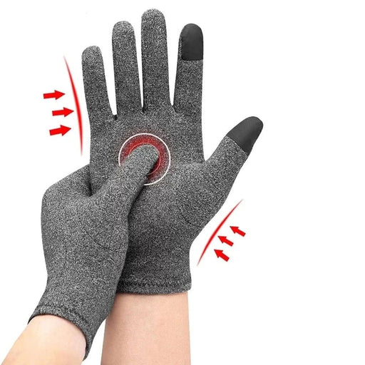 1 Pair Full Finger Arthritis Compression Gloves For Women