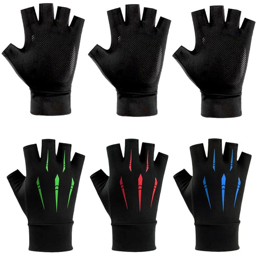 1 Pair Half Finger Workout Gym Cycling Gloves For Men