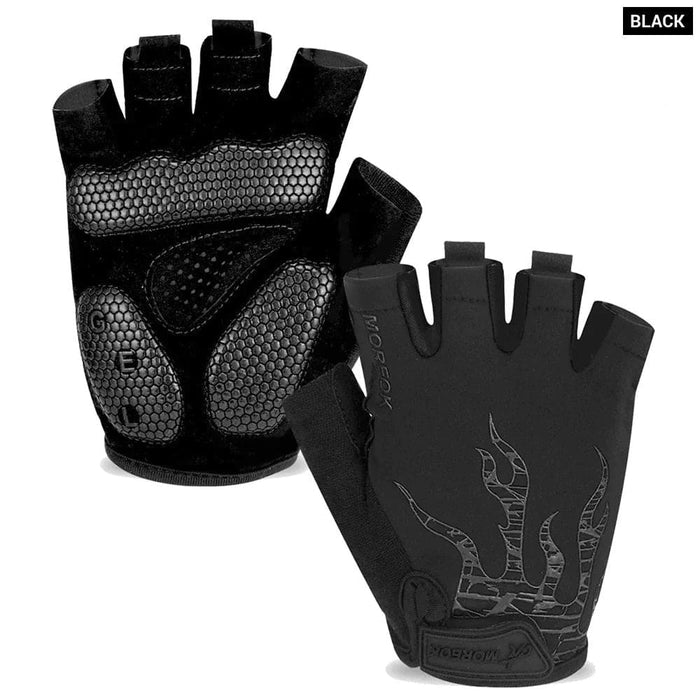 1 Pair Non - slip Breathable Gel Pad Biking Gloves For Men