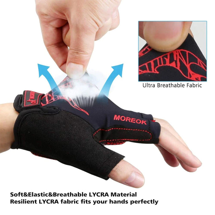 1 Pair Non - slip Breathable Gel Pad Biking Gloves For Men