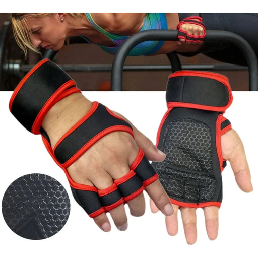 1 Pair Non - slip Half Finger Heavyweight Training Gloves